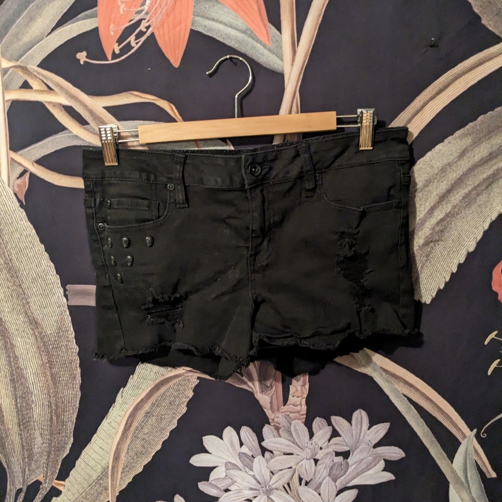 Black Hot Topic Shorts